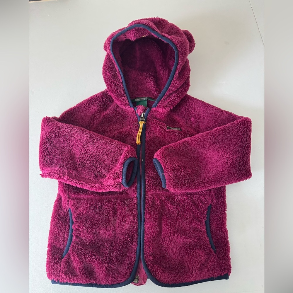 L.L. Bean Kids Fleece Jacket 3T Girls - in Purple